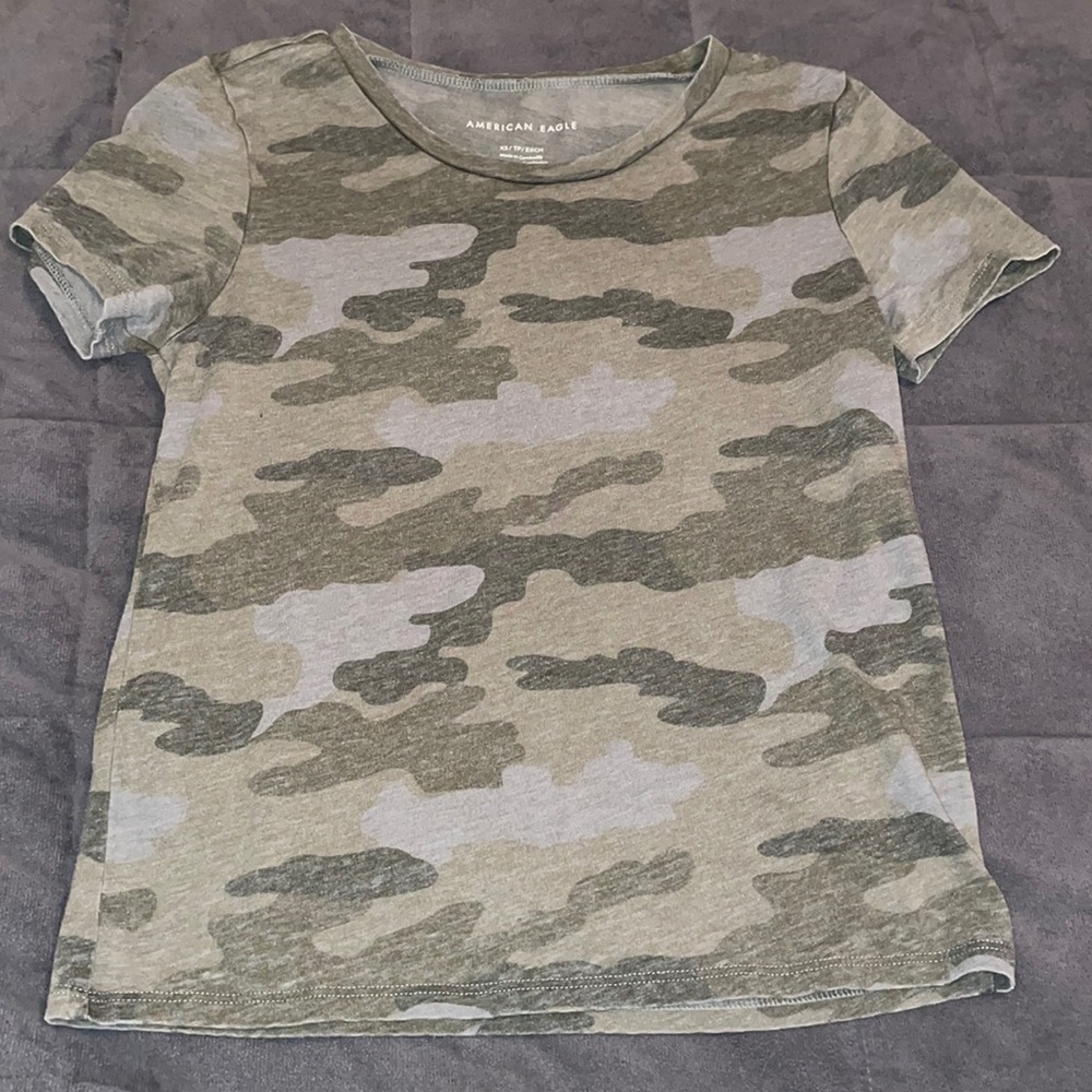 Women's American Eagle Camouflage Top, Size: XS